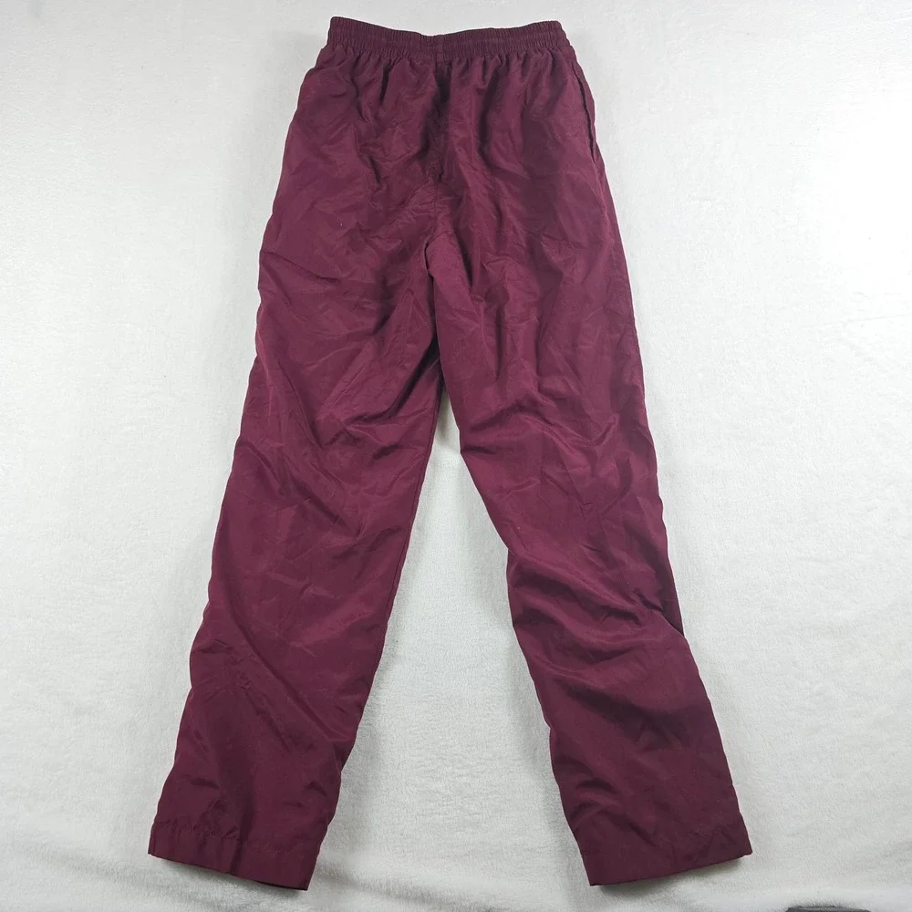 Bolle Sport Womens Medium Burgundy Lined Track Pants Elastic Waist Athletic